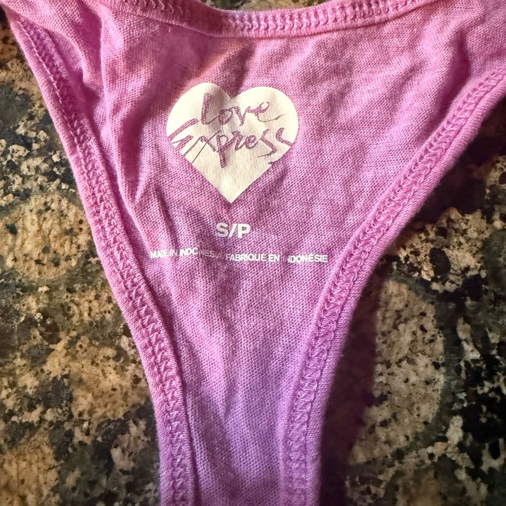Express Lavender Racerback Tank Top - Picture 2 of 2